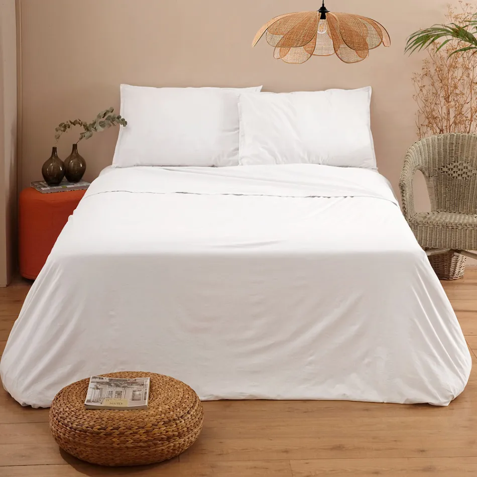 Pat Dublu Complet din Bumbac Pur Vopsit și Umbrit - Delicatese Viadurini