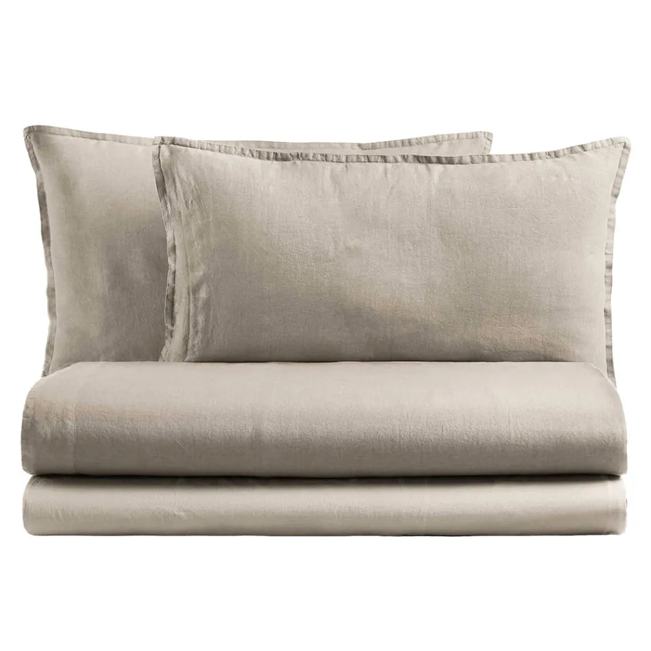 Pat dublu complet din bumbac pur vopsit și umbrit - delicatețe Viadurini