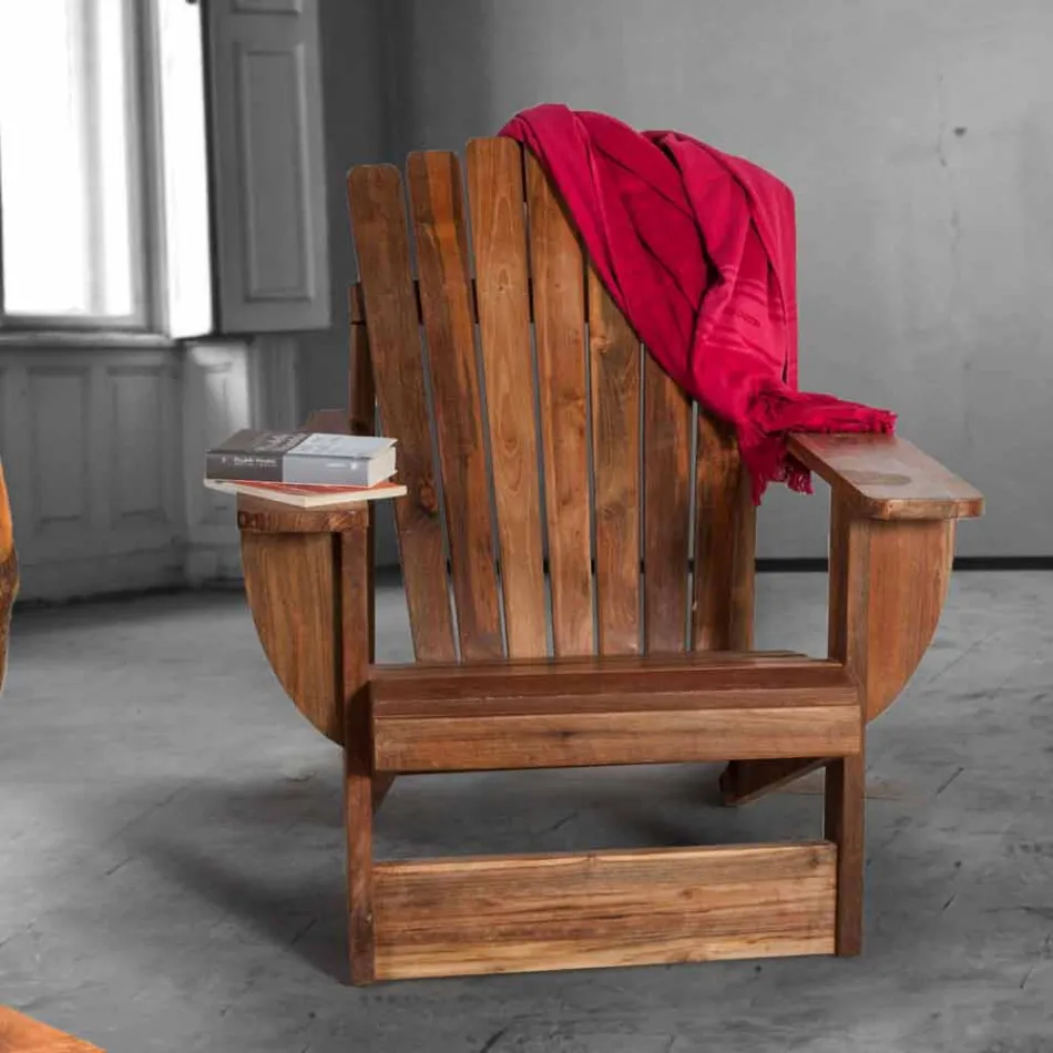 Compoziție 2 Mobilier de baie din lemn masiv de tec - Solferino Viadurini