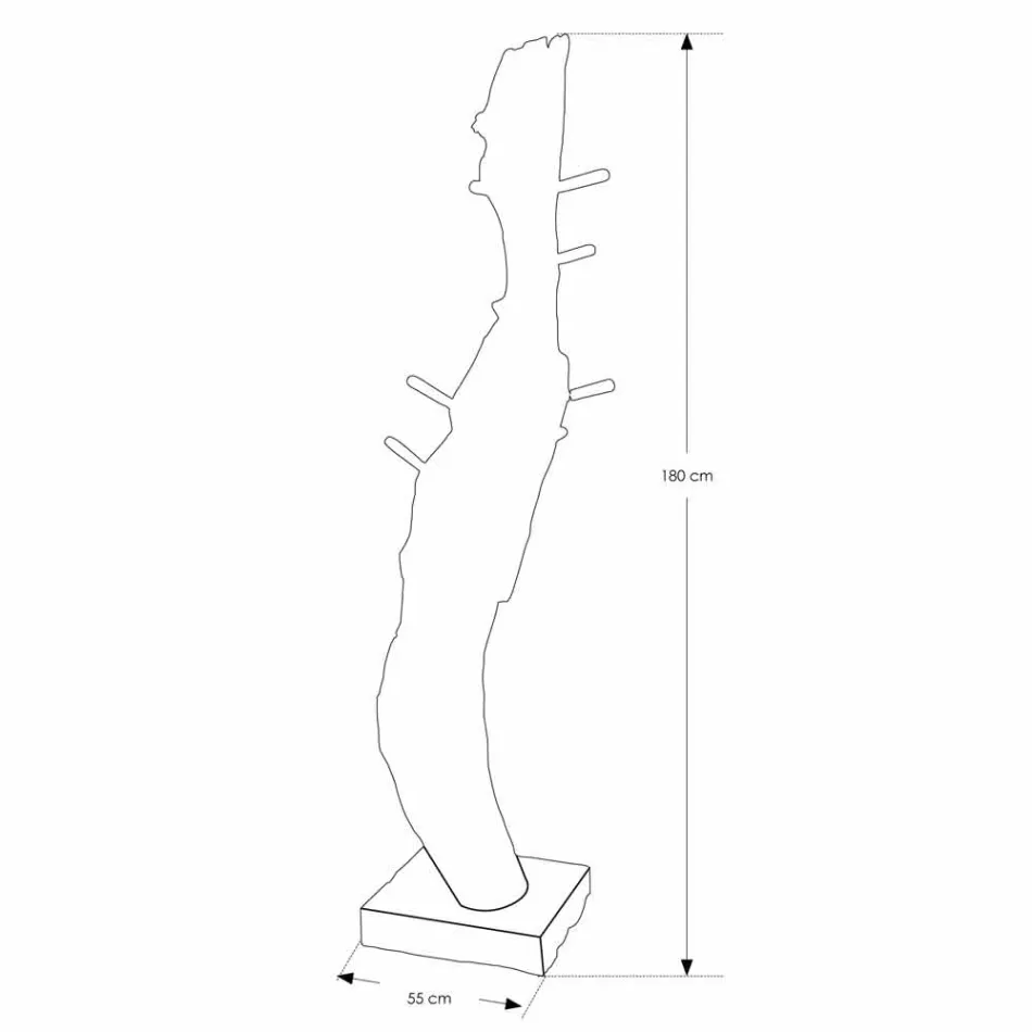 Compoziție 2 Mobilier de baie din lemn masiv de tec - Solferino Viadurini