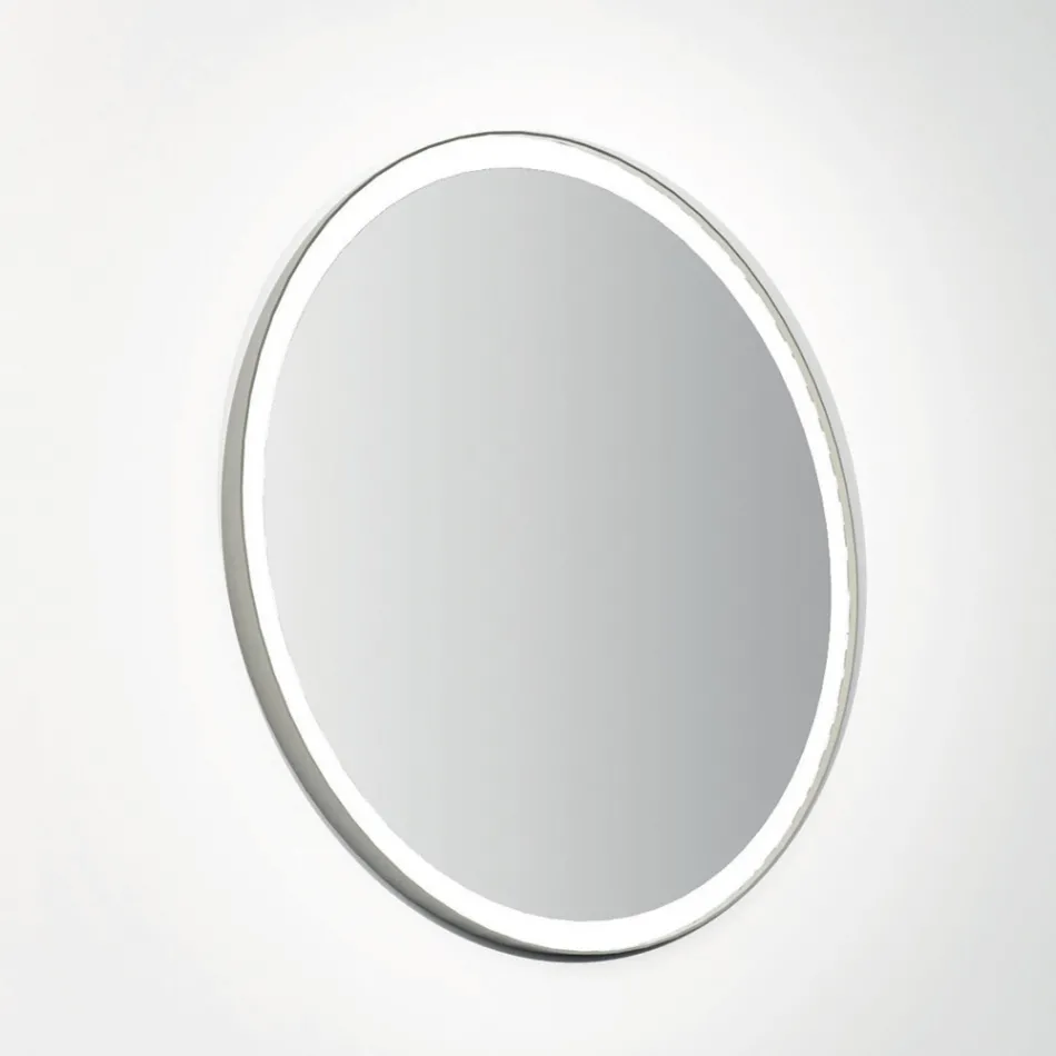 Compoziția 3 Mobilier de baie din metal și stejar de lux Ecolegno - Cizco Viadurini