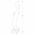 Compoziție 3 Mobilier de baie din lemn de tec cu chiuvetă din rășină - Essence Viadurini