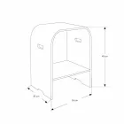 Compoziție 3 Mobilier de baie suspendat cu chiuvetă din rășină albă - Dazzle Viadurini