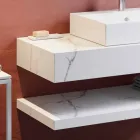 Compoziție 3 Mobilier de baie suspendat din gresie porțelan 4 Finisaje - Rambina Viadurini