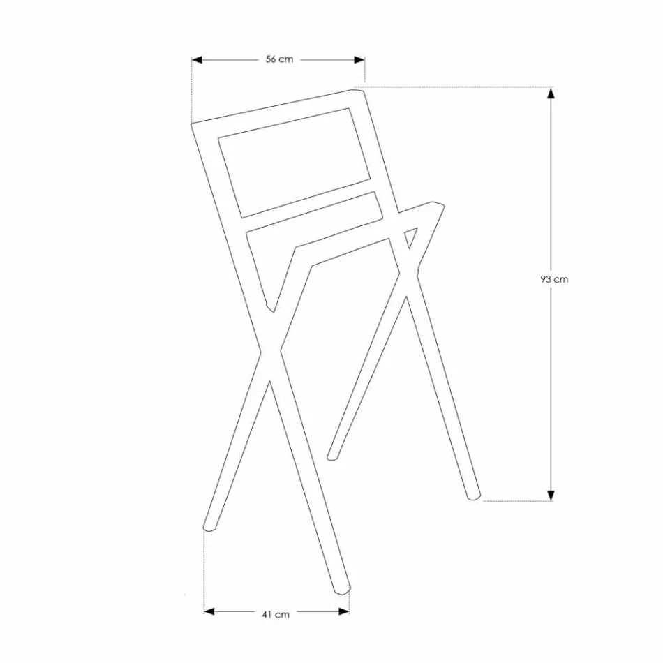 Compoziție 4 Mobilier de baie din lemn de tec și oțel cromat - Beatles Viadurini