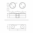 Compoziție 5 Mobilier de baie suspendat cu lavoar dublu Fabricat în Italia - Renga Viadurini