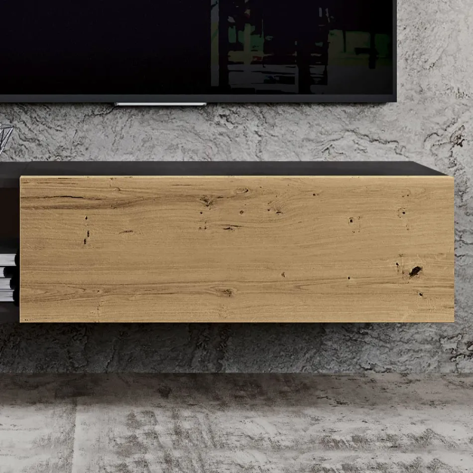 Compoziție de perete pentru living cu design modern Made in Italy - Margit Viadurini