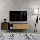 Compoziție de perete pentru living cu design modern Made in Italy - Margit Viadurini