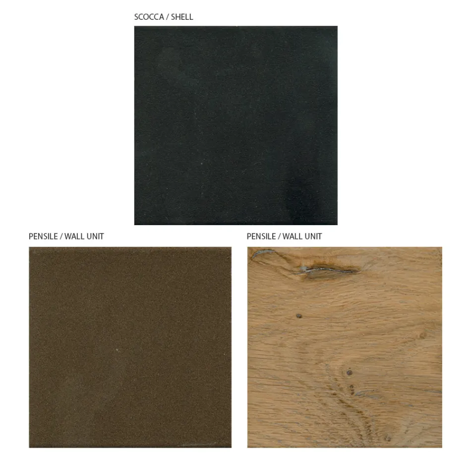 Compoziție de perete pentru living cu design modern Made in Italy - Margit Viadurini