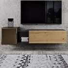 Compoziție de perete pentru living cu design modern Made in Italy - Margit Viadurini