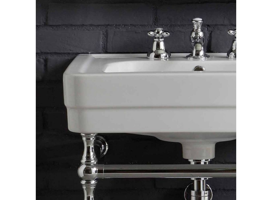 Compoziție mobilier baie cu frumusețe structura metalica chiuveta Viadurini