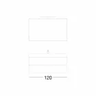 Compoziție suspendată pentru baie în gri Fenix - Becky Viadurini