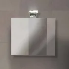 Compoziție suspendată de mobilier pentru baie în melamină de stejar - Becky Viadurini