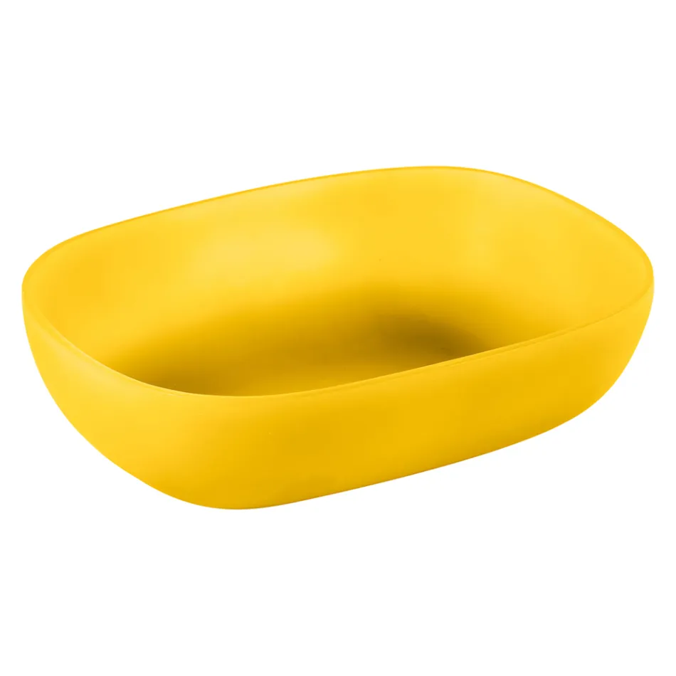 Compozitie Mobila Baie Galben cu Accesorii Colorate - Sylviane Viadurini