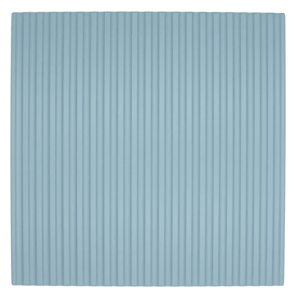 Compoziție de baie Tiffany Albastru și Stejar cu Oglindă Made in Italy - Ermes Viadurini