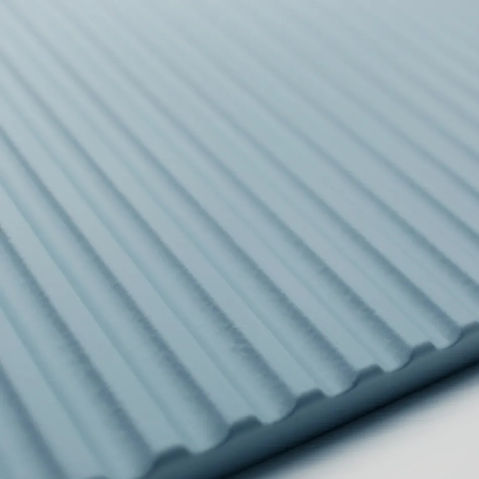 Compoziție de baie Tiffany Albastru și Stejar cu Oglindă Made in Italy - Ermes Viadurini