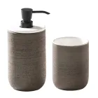 Compoziție de baie albă cu suport de sol și accesorii de design - Georges Viadurini