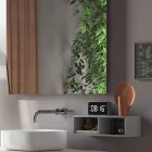 Compozitie baie completa cu lavoar, oglinda si baza Made in Italy - Dream Viadurini