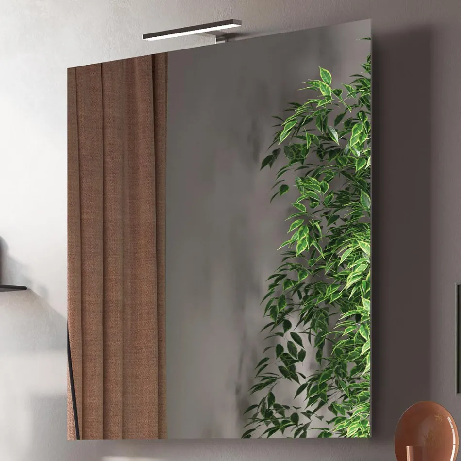 Compozitie baie completa cu lavoar, oglinda si baza Made in Italy - Dream Viadurini