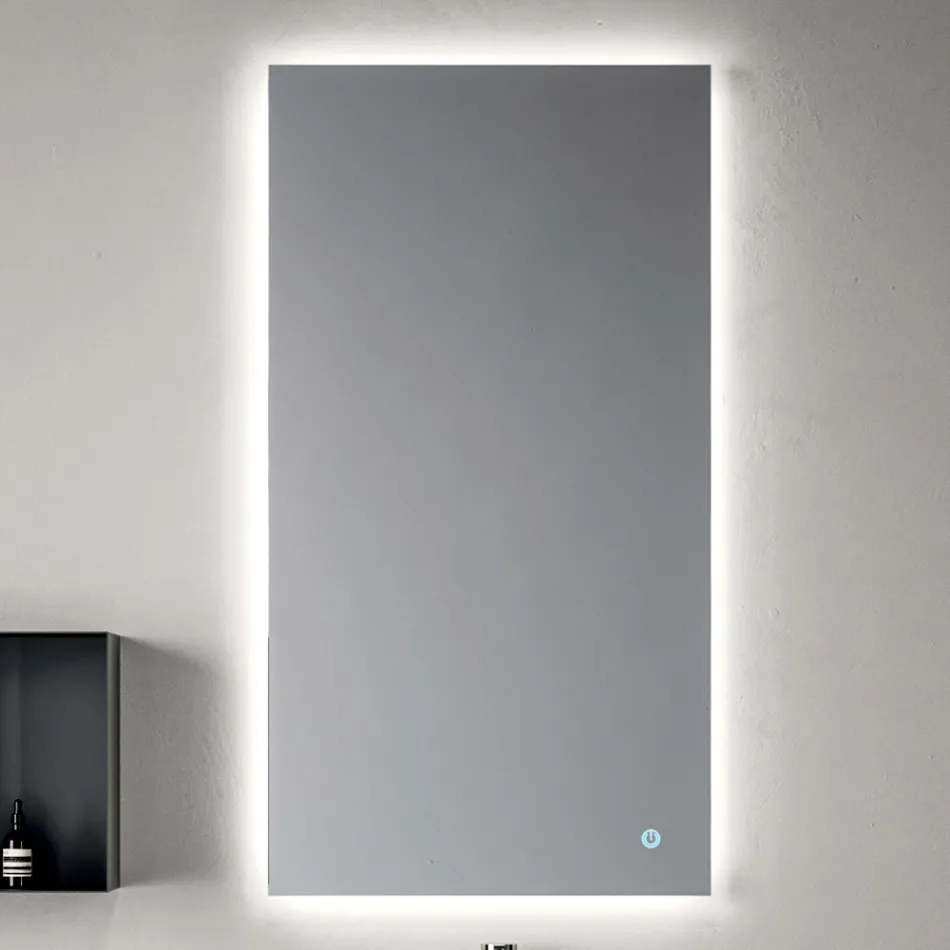 Compoziție de baie formată dintr-un raft cu chiuvetă, dulapuri de perete și oglindă - Velaria Viadurini