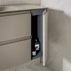 Compoziție de baie inclusiv bază cu 2 sertare și 1 ușă - Titan Viadurini