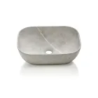 Compoziție de baie cu 1 sertar, 2 rafturi din stejar, chiuvetă și oglindă - Titan Viadurini