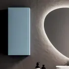 Compoziție de baie cu 2 baze cu câte 1 sertar fiecare și oglindă - Titan Viadurini