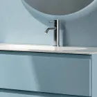 Compoziție de baie cu 2 sertare, 1 compartiment deschis și oglindă - Titan Viadurini