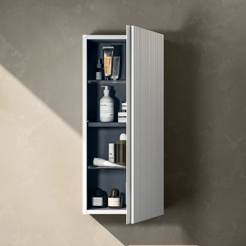 Compoziție de baie cu 2 sertare, 2 compartimente deschise și chiuvetă - Elios Viadurini