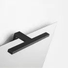 Compoziție de baie cu 2 sertare, chiuvetă din sticlă gri și oglindă - Elios Viadurini