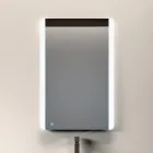 Compoziție de baie cu 3 sertare gri mat, oglindă și chiuvetă - Velaria Viadurini