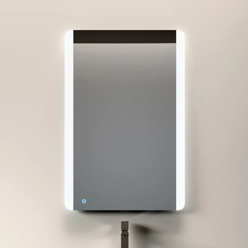 Compoziție de baie cu 3 sertare gri mat, oglindă și chiuvetă - Velaria Viadurini