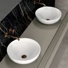 Compoziție de baie cu 4 sertare, 2 chiuvete ceramice și oglindă - Titan Viadurini