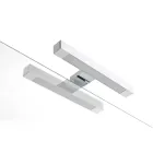 Compoziție de baie cu 4 sertare, 2 chiuvete ceramice și oglindă - Titan Viadurini