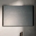 Compoziție de baie cu 4 sertare, compartiment deschis, chiuvetă și oglindă - Velaria Viadurini