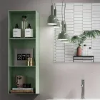 Compozitie de baie cu baza de stejar miere, lavoar si oglinda Made in Italy - Kilos Viadurini