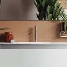 Compozitie Baie cu Baza Suspendata, Oglinda si Lavoar Made in Italy - Vis Viadurini