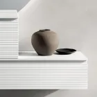 Compoziție de baie cu sertare, chiuvetă ceramică și oglindă cu LED - Elios Viadurini