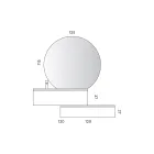 Compoziție de baie cu sertare, chiuvetă ceramică și oglindă cu LED - Elios Viadurini