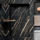 Compoziție de baie cu chiuvetă Noir Desir Gres - Orione Viadurini