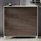 Compoziție de baie cu oglindă, bază și lavoar din rășină fabricat în Italia - Kilos Viadurini