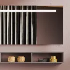 Compozitie Baie cu Oglinda si Lampa, Baza Anti-zgarieturi Made in Italy - Vis Viadurini