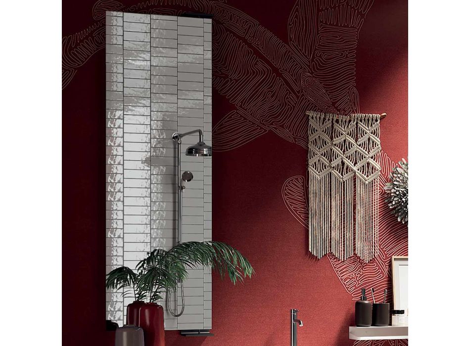 Compoziție de baie cu oglindă pivotantă la 180°, bază și chiuvetă Made in Italy - kilograme Viadurini