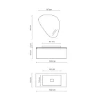 Compozitie Baie cu Oglinda Moderna, Baza Made in Italy si Lavoar - Vis Viadurini