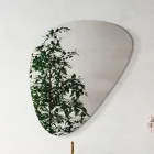 Compozitie de baie cu oglinda moderna si lavoar consola Made in Italy - Palom Viadurini