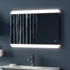 Compoziție de baie cu oglindă cu senzor tactil, bază lăcuită Fabricat în Italia - Polsen Viadurini