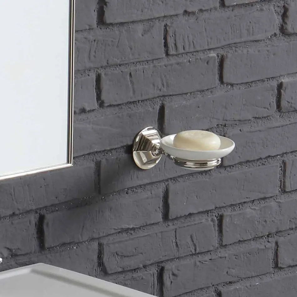 Alcătuirea chiuveta baie din coloana ceramica alba Ania Viadurini