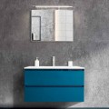 Dulap de baie 90 cm, Lavabo modern și oglindă - Becky