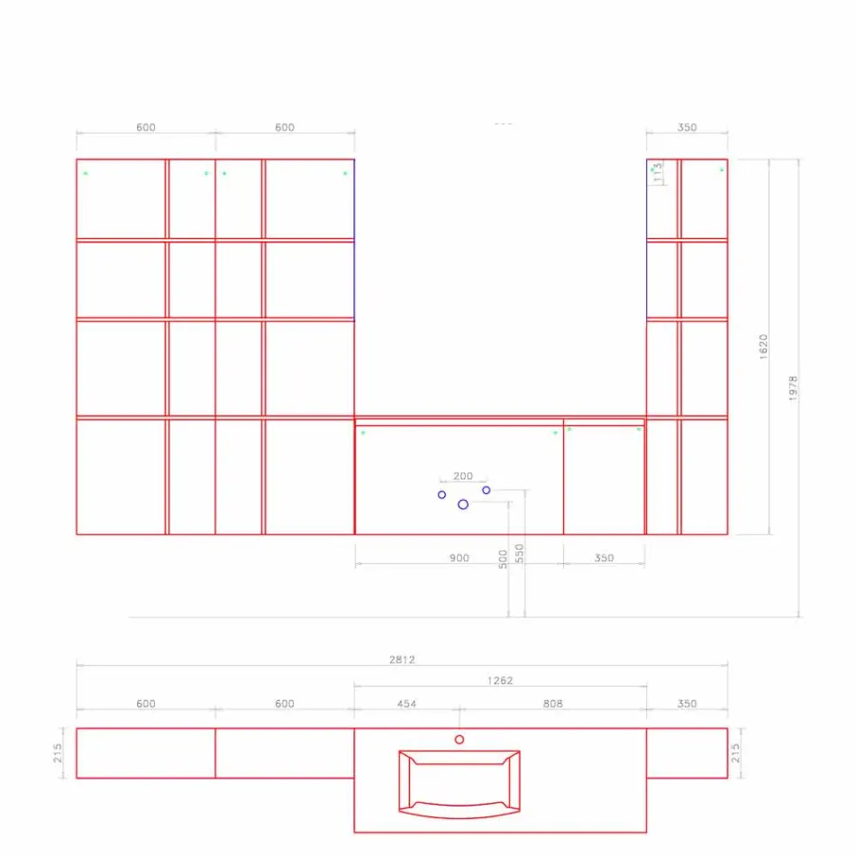 Compoziție mobilă de baie suspendată și modernă, mobilier de design - Callisi12 Viadurini