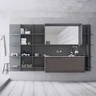 Compoziție mobilă de baie suspendată și modernă, mobilier de design - Callisi12 Viadurini